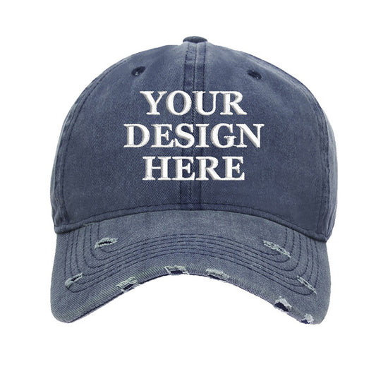 Retro Vintage Adjustable Baseball Cap with Business Logo